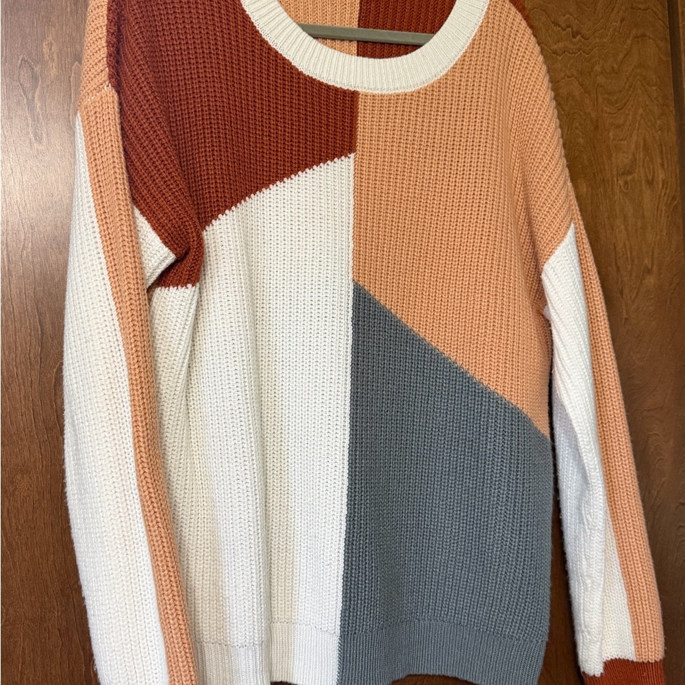 Colorblock Knit Sweater